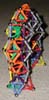 Shallower oblique view of an ornate arch build of Mags magnetic construction toys